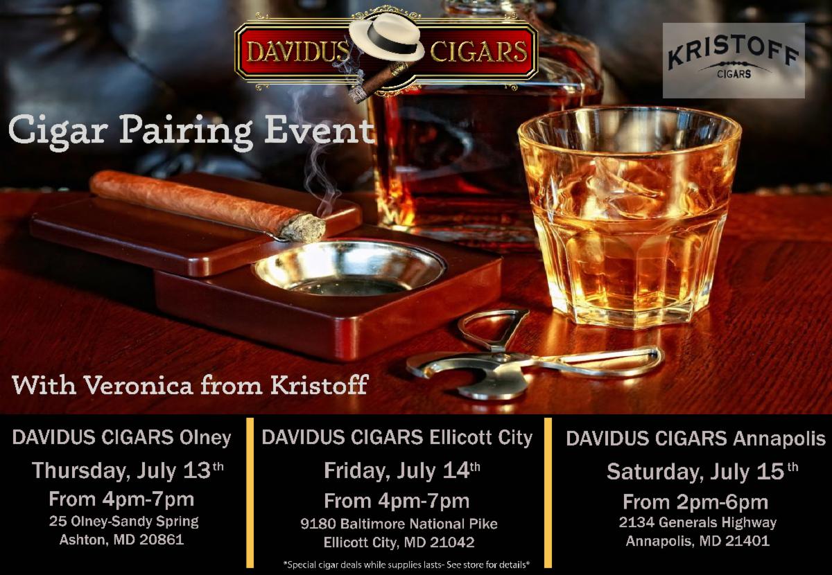 The first Kristoff pairing event with Account Executive Veronica is tomorrow evening from 4-7 PM @ Davidus Cigars Olney!
.
.
.
#cigaraficionado #botl #sotl #cigarsmoker #nowsmoking #daviduscigars #cigar #cigars #cigarlife #cigaroftheday #cigarsociety #cigarlover #cigarsnob #ciga