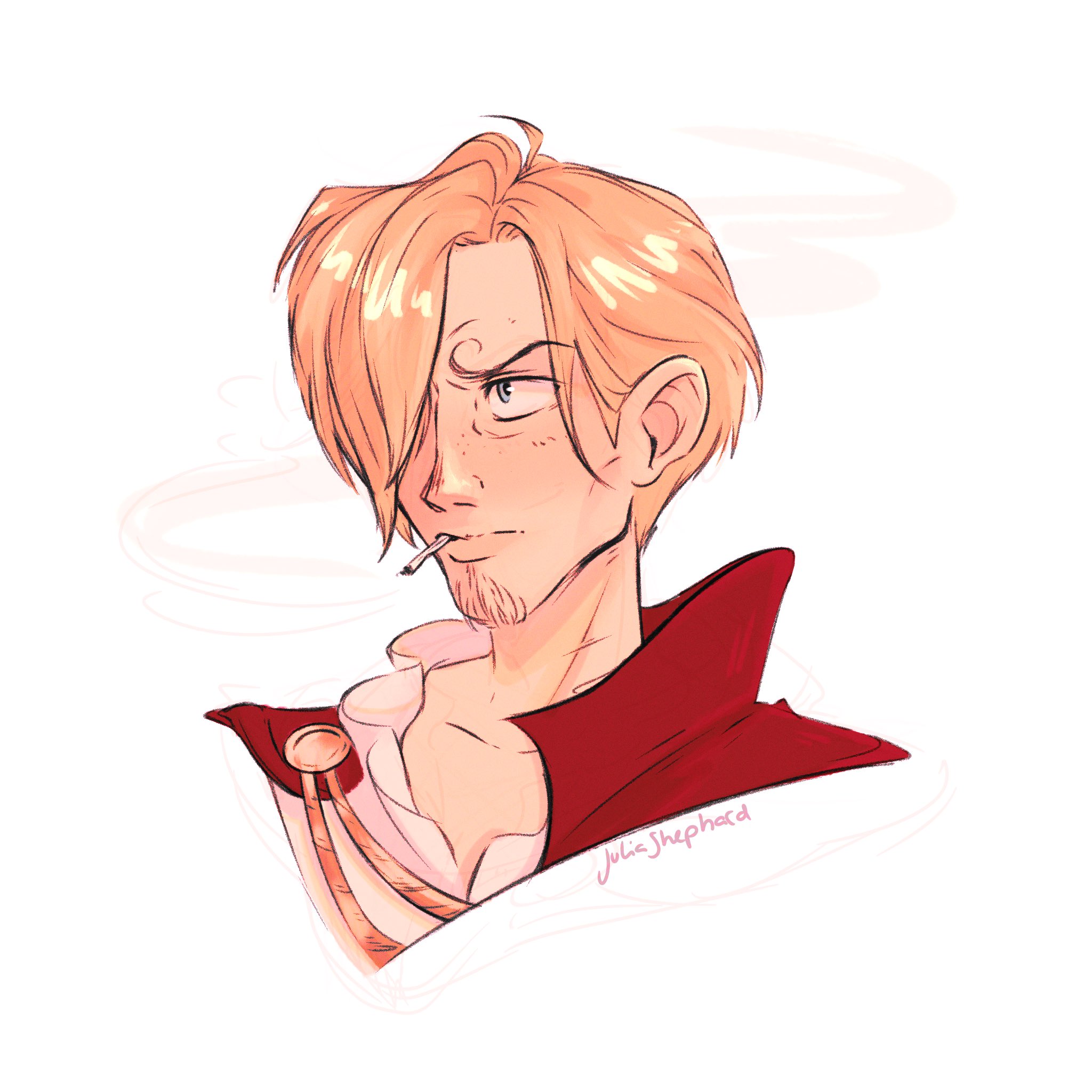 julia 🍒 Looking for work! on X: a quick wci sanji sketch for you