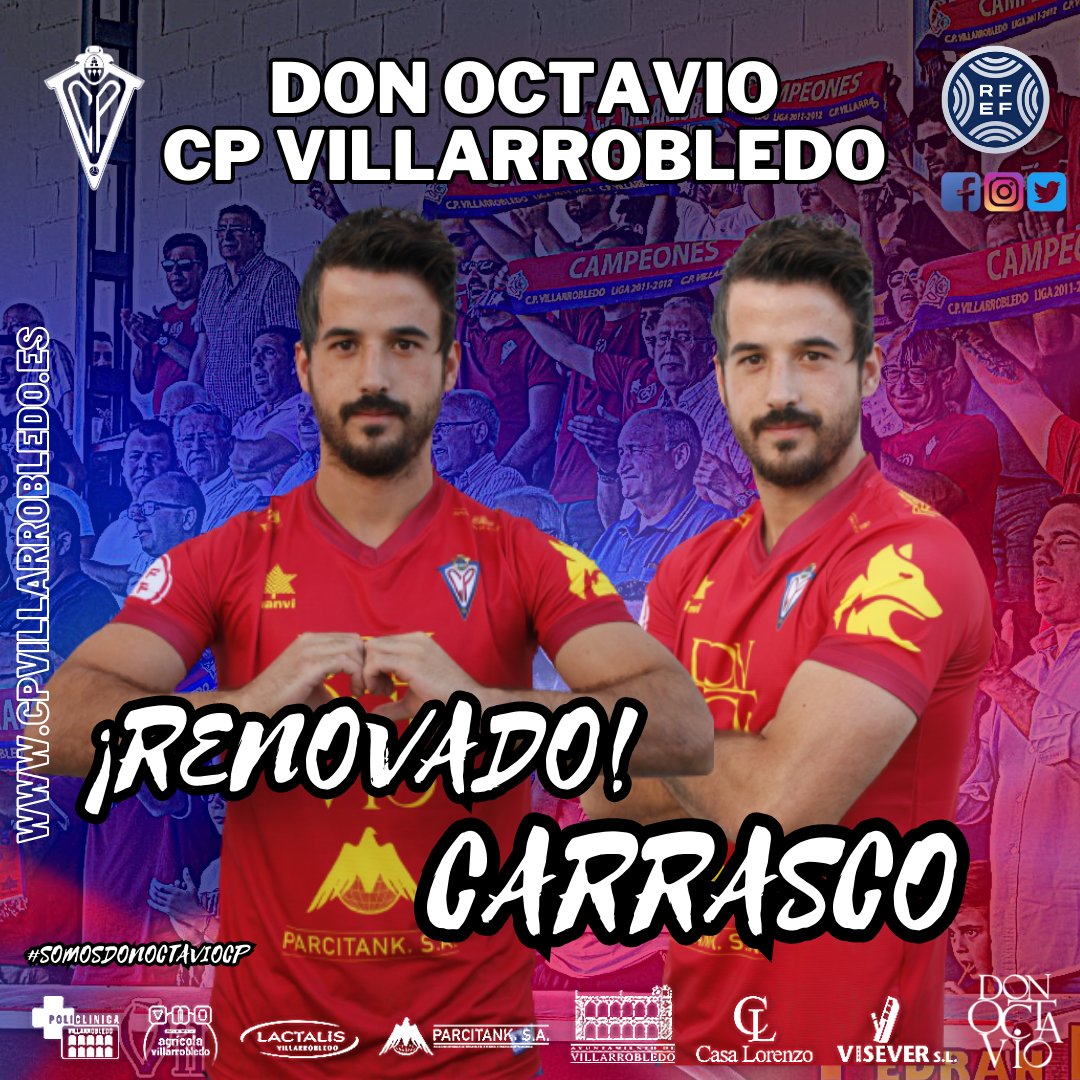 CPVillarrobledo's tweet photo. 🎴OFICIAL🚨 
❗️RENOVADO❗️
 📓 José Manuel Ruiz 'Carrasco' -28 años-1.75

⚽️ ᴛʀᴀʏᴇᴄᴛᴏʀɪᴀ:
📍Albacete BP
📍La Roda CF
📍At. Ibañés
📍Huracán

➡️ Mediocentro con un gran nivel técnico.
¡Nos alegra mucho tu renovación! 

¡'Tu suerte será la de todos!☘️
#SomosDonOctavioCP❤️💙 https://t.co/pnMqGzomJ5
