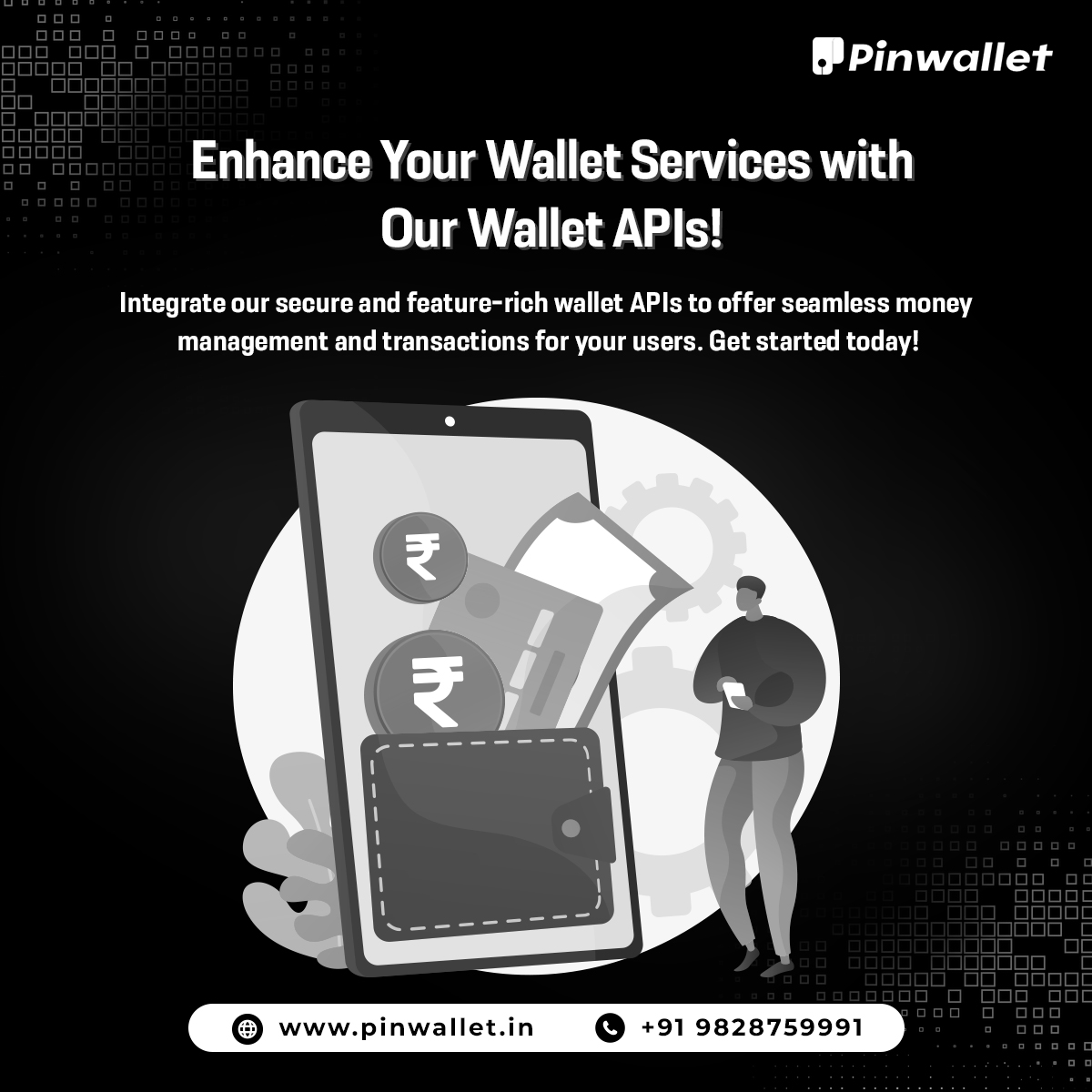 pin_wallet's tweet image. Unlock the future of finance with our cutting-edge Wallet API! 📷 Seamlessly manage your money, make secure transactions, and experience financial freedom like never before. 📷 pinwallet.in
#Pinwallet #pinwalletpayments
#walletapi #APIs #apiservices #banking #business