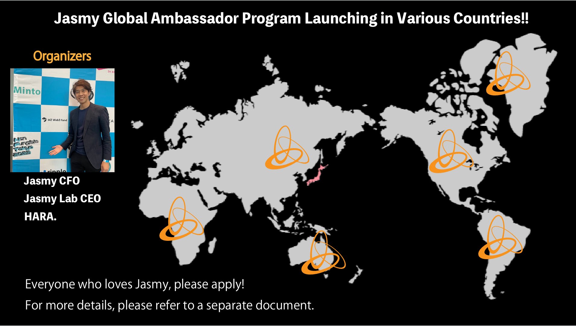 HARA on Twitter "Jasmy Global Ambassador Program Recruitment Summary