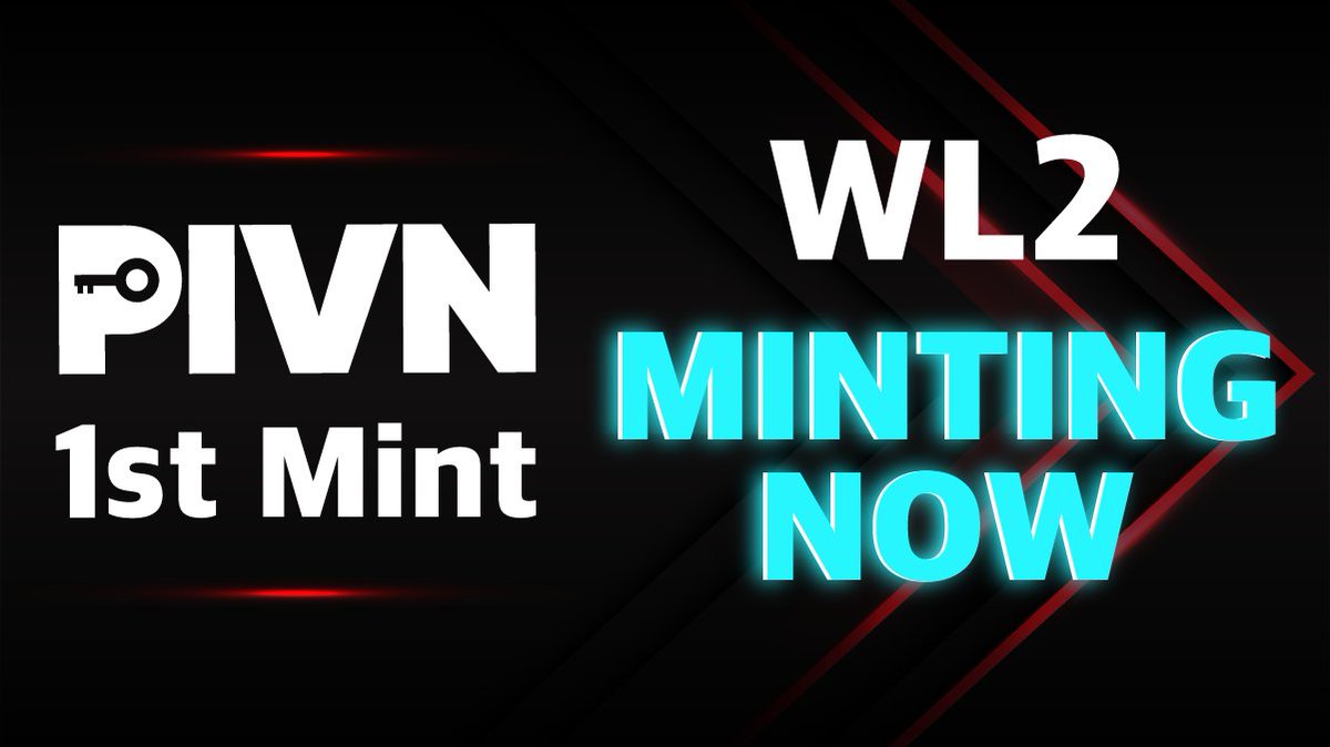 PIVN 1️⃣st Mint

🚨WL2 Minting NOW!!

⏳NOW Mint for WL2 ~ July 12, 2023 13:00 (UTC)

🌐 Mint Site : pivn.xyz

Various benefits will be revealed in the future, please show a lot of your support.

Thank you.

#pivn #nft #mintingnow  #WL2 #whitelist