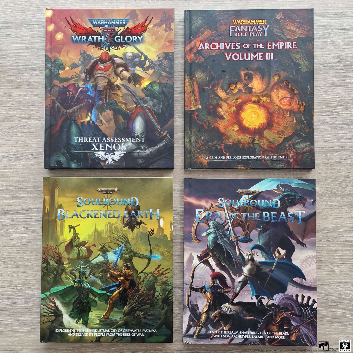 cubicle7's tweet image. Look what just arrived in the Cubicle 7 office!

We’re excited to finally get our hands on these, especially #WarhammerFantasy Roleplay: Winds of Magic, Collector’s Edition! 

Pre-order all these fantastic books and get instant access to the PDFs: bit.ly/44mDruj