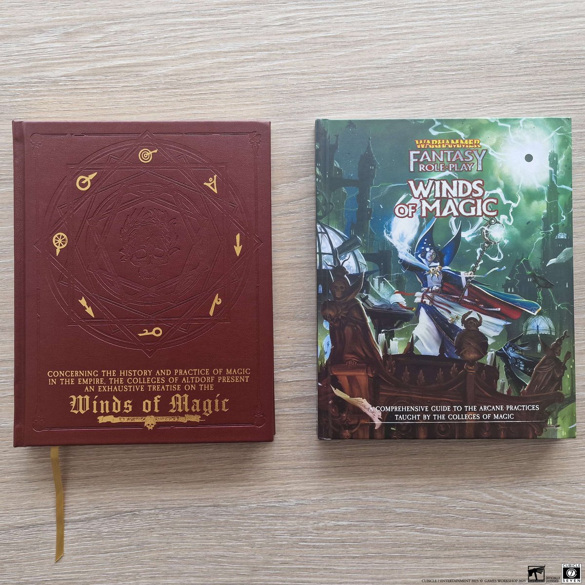 cubicle7's tweet image. Look what just arrived in the Cubicle 7 office!

We’re excited to finally get our hands on these, especially #WarhammerFantasy Roleplay: Winds of Magic, Collector’s Edition! 

Pre-order all these fantastic books and get instant access to the PDFs: bit.ly/44mDruj