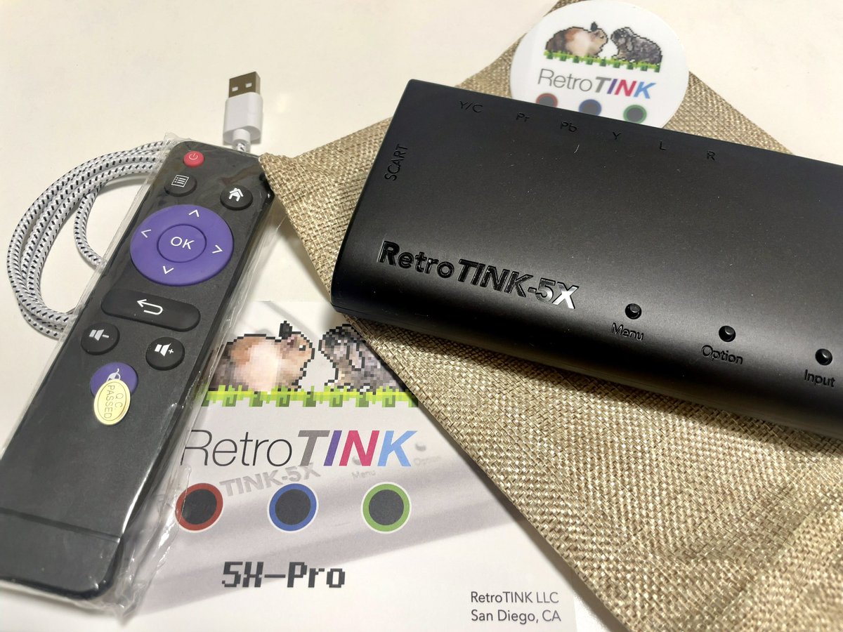 新品 RetroTink 5X Pro + アップグレードリモコン