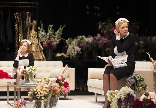 Cate Blanchett and Isabelle Huppert in The Maids (June 4-July 20, 2013) 

The play 'depicts a series of sadomasochistic rituals in which the housemaids fantasize about killing their madame while - naturally - dressing up in her outfits.'

#cbfvault 
→cateblanchettpictures.com/thumbnails.php…