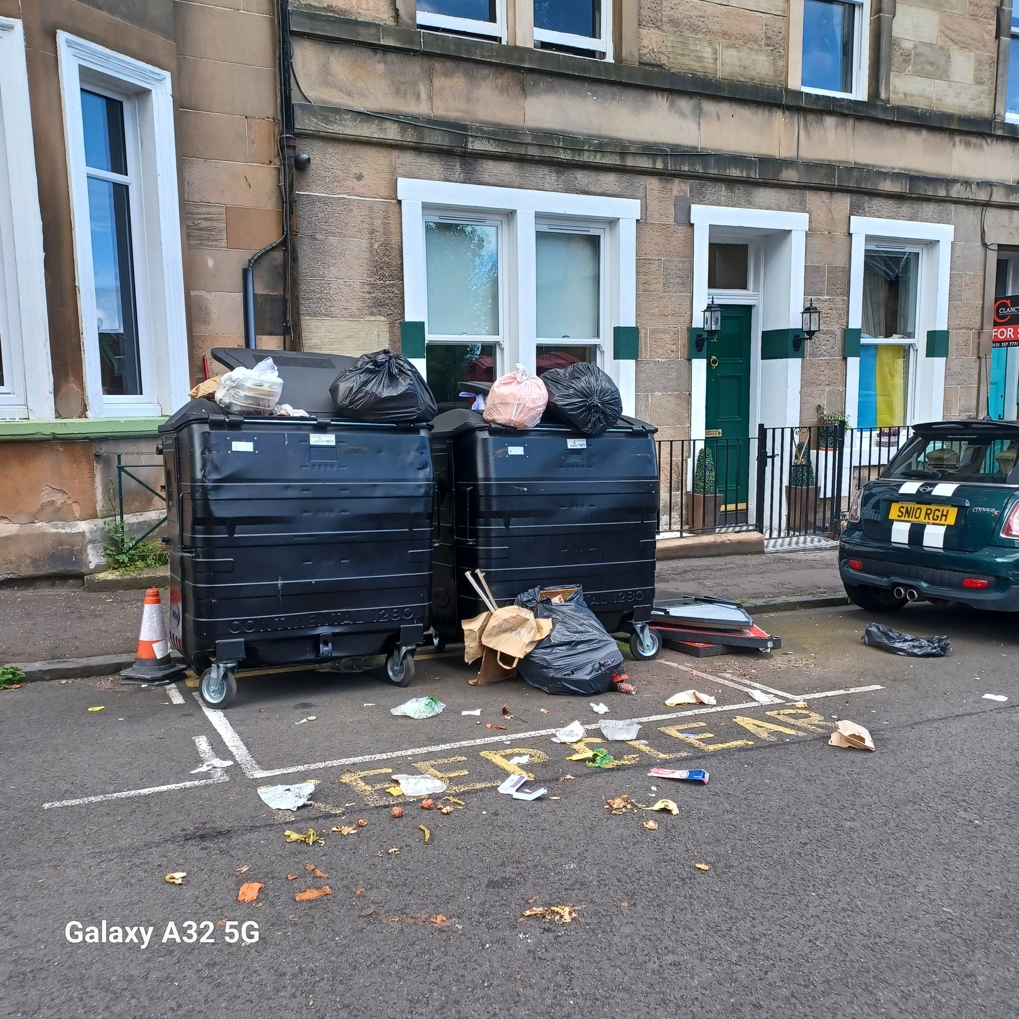 Jill Ireland on Twitter to Merchiston Ave. Waste management