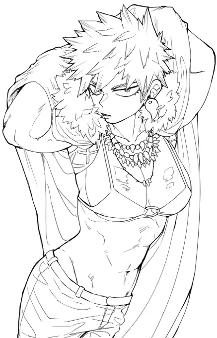 女体描きたくなったのでかつちゃん♀