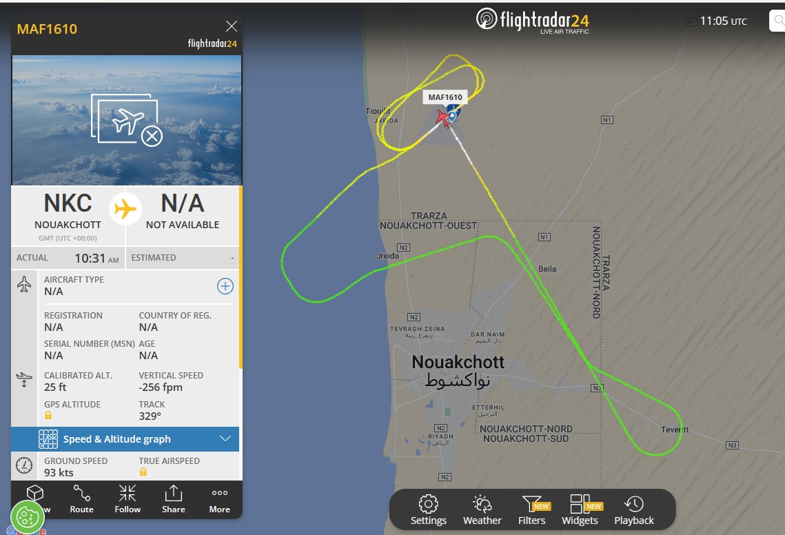 Laurent_Le_Bloa's tweet photo. Unknown #Mauritania AF aircraft #MAF1610
Two #UAE AF Beechcraft350 #UAF801 & #UAF802 have been deployed last year to #Nouakchott and are no more spotted.
Sold or rented to Mauritania? https://t.co/qBxkxpH35i