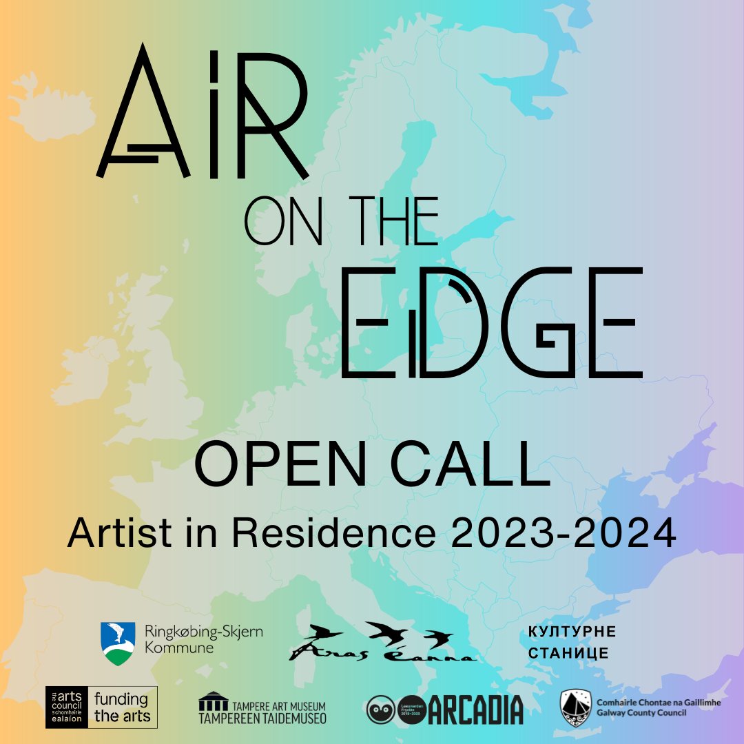 Áras Éanna Arts (@araseanna) on Twitter photo GLAOCH OSCAILTE: ‘AIR on the Edge’ malartú cónaitheachtaí idirnáisiúnta ar feadh míosa d’ealaíontóirí, idir an Danmhairg, an Fhionlainn, Éire, an Ísiltír agus an tSeirbia ar mhaithe le hoibriú leis na pobail áitiúla. Sprioc 25/08/23 <a href="/AIRontheEdge/">AIR on the Edge</a> . aircultureup.com. GLAOCH OSCAILTE: ‘AIR on the Edge’ malartú cónaitheachtaí idirnáisiúnta ar feadh míosa d’ealaíontóirí, idir an Danmhairg, an Fhionlainn, Éire, an Ísiltír agus an tSeirbia ar mhaithe le hoibriú leis na pobail áitiúla. Sprioc 25/08/23 <a href="/AIRontheEdge/">AIR on the Edge</a> . aircultureup.com.