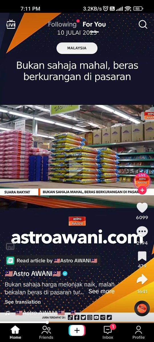 AmrlRfqi's tweet photo. Negara pengeluar beras, tapi beras naik harga. Dah la naik harga, bekalan pulak kurang. Paling semat la ko buto https://t.co/llqwjy0g8R