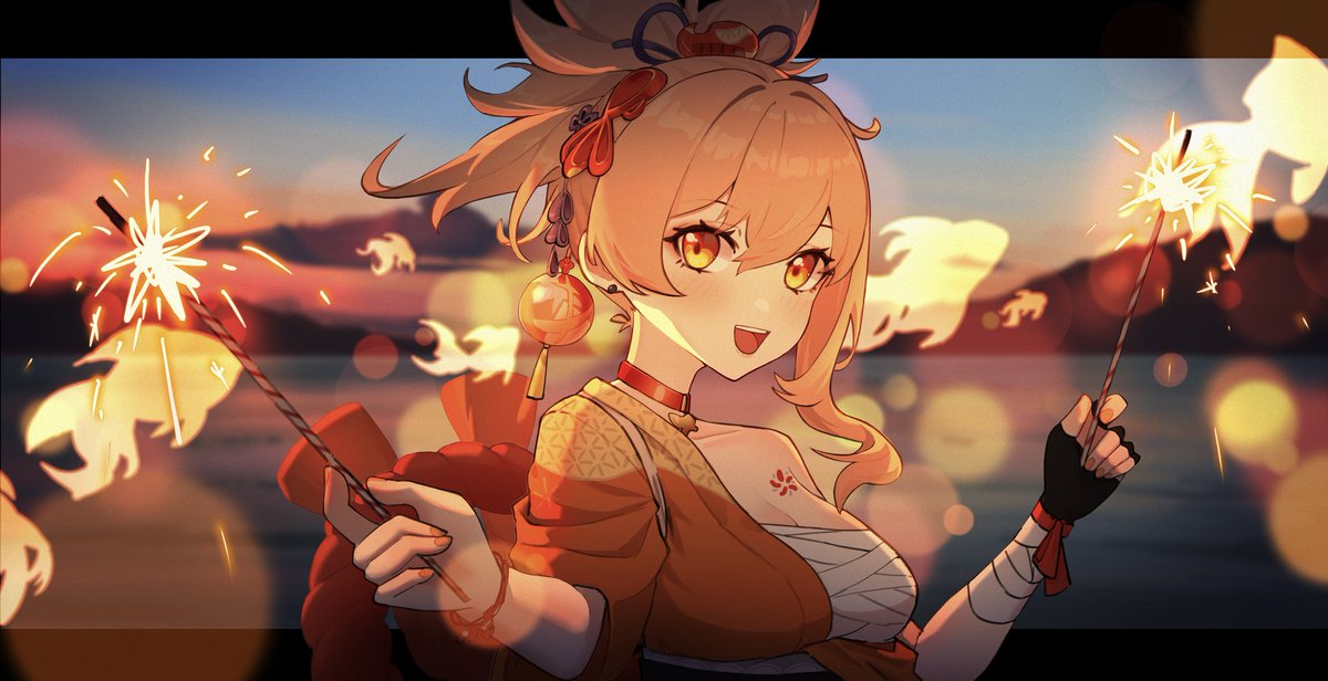 Laska12138's tweet photo. 宵宫 Yoimiya🥰　#GenshinImpact  #Yoimiya  #原神 #宵宮 #宵宫 https://t.co/BmqezoOuzk