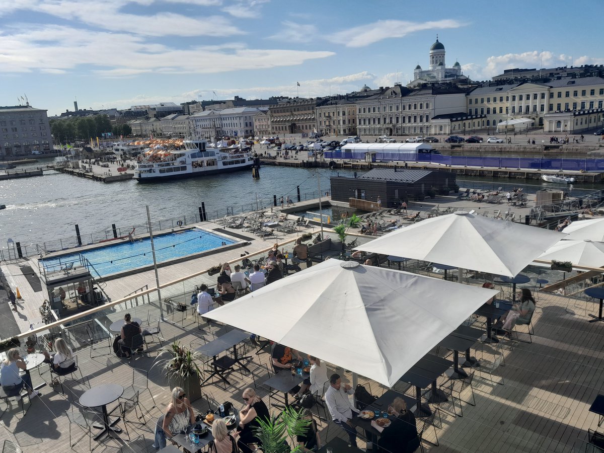 #JoeBiden is causing #trafficchaos in #Helsinki. #Restaurants around the #MarketSquare will be closed. 
All shipping and ferry services will be shut down. WarMode.
Probably a private #SnifferParty on Thursday night In the Restaurant #Pool (#Allas)
- Keep your daughters at home https://t.co/n044LXPT5n https://t.co/WE9vvooTHk