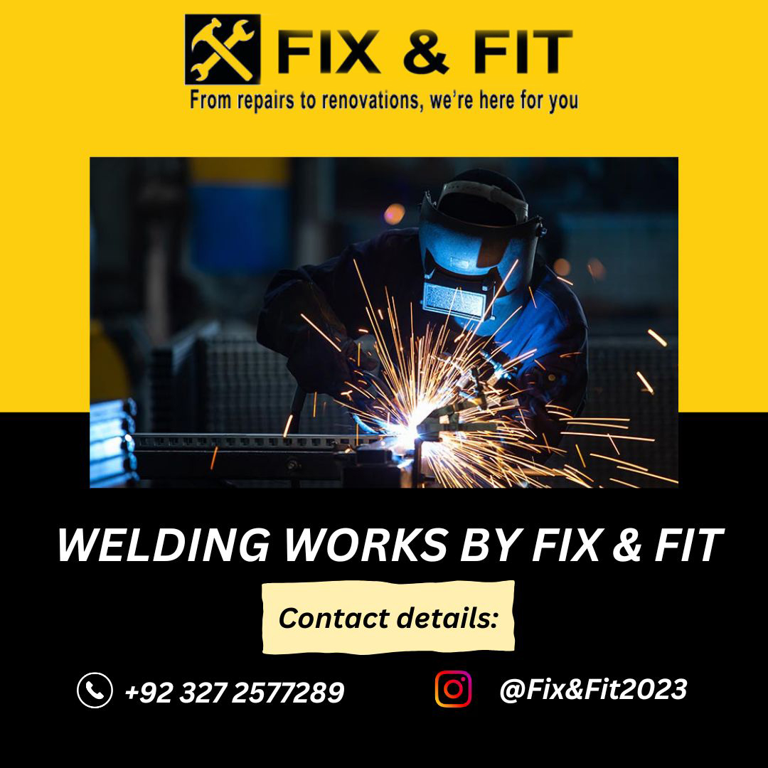 Welding Works by Fix & Fit...
#weldingworks #welding  #carpenter #acrepair #acrepairing #homecleaning #cleaningservice #civilservices #pestcontrol #carpentry #aluminiumworks #civilengineering #dailyvapiservicing #homeservice #homeservices #electrician #paintingservices