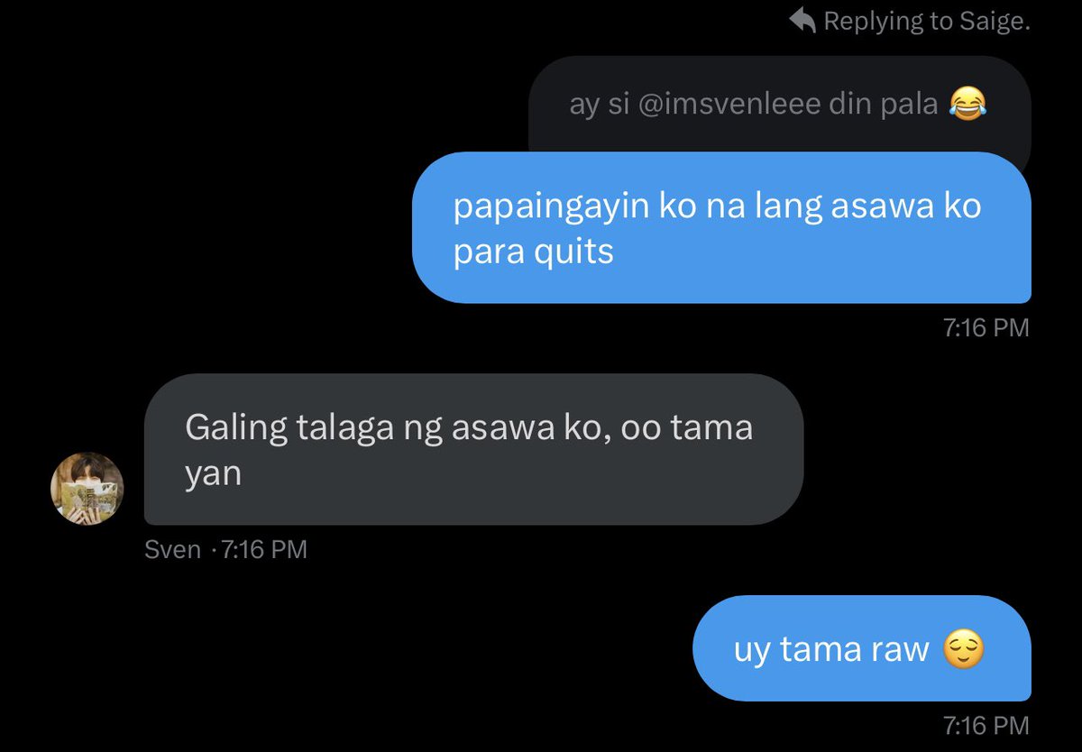 tama naman pala 😏