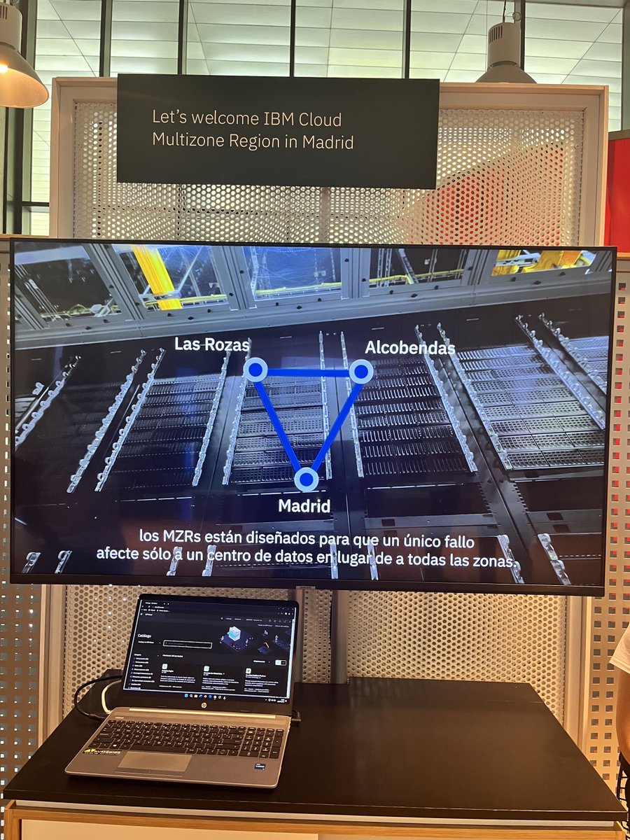 Una gran noticia acaba de ser anunciada en el evento #think2023 de <a href="/IBM/">IBM</a> y que todos, especialmente en <a href="/SimpleCloudio/">SimpleCloud</a> estabamos esperando, <a href="/IBMcloud/">IBM Hybrid Cloud & Infrastructure</a> anuncia la nueva #MZR - Multi Zone Cloud Region en Madrid-. (Alcobendas, Las Rozas, Madrid).