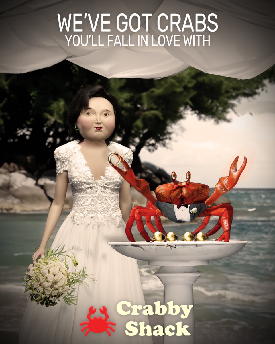 regulars_'s tweet photo. Say "I do" to the irresistible crabs that'll steal your heart! Come to Crabby Shack™ and join us for an unforgettable dining experience!
https://t.co/WbR7FsA7rt
#RegularsNFT #RegularAds https://t.co/Sp3D1XDkOs