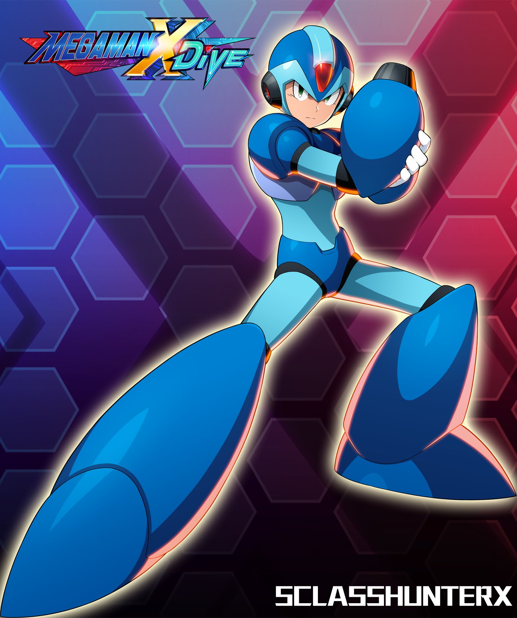 Mega Man X DiVE - S–Class Hunter X (DNA) - Character Showcase