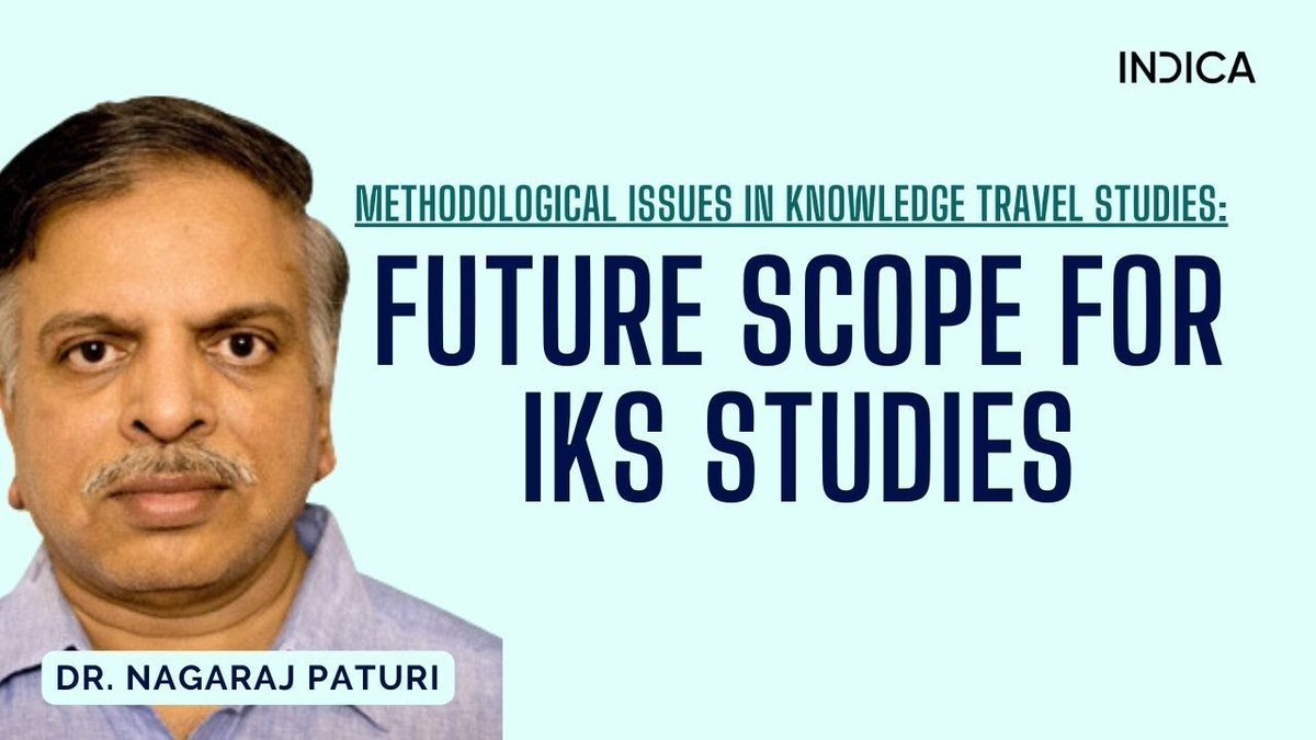 IndicaOrg's tweet photo. Methodological Issues In Knowledge Travel Studies: Future Scope For IKS Studies by Dr Nagaraj Paturi (@NagarajPaturi)
Watch Now - https://t.co/FOzd9xdJxf
#IKS #IndicKnowledgeSystems #IndianKnowledgeSystems #IndigenousKnowledgeSystems #IndianHeritage #IndicHeritage #IndianCulture #IndicCulture #IndianKnowledgeTraditions #IndicKnowledgeTraditions