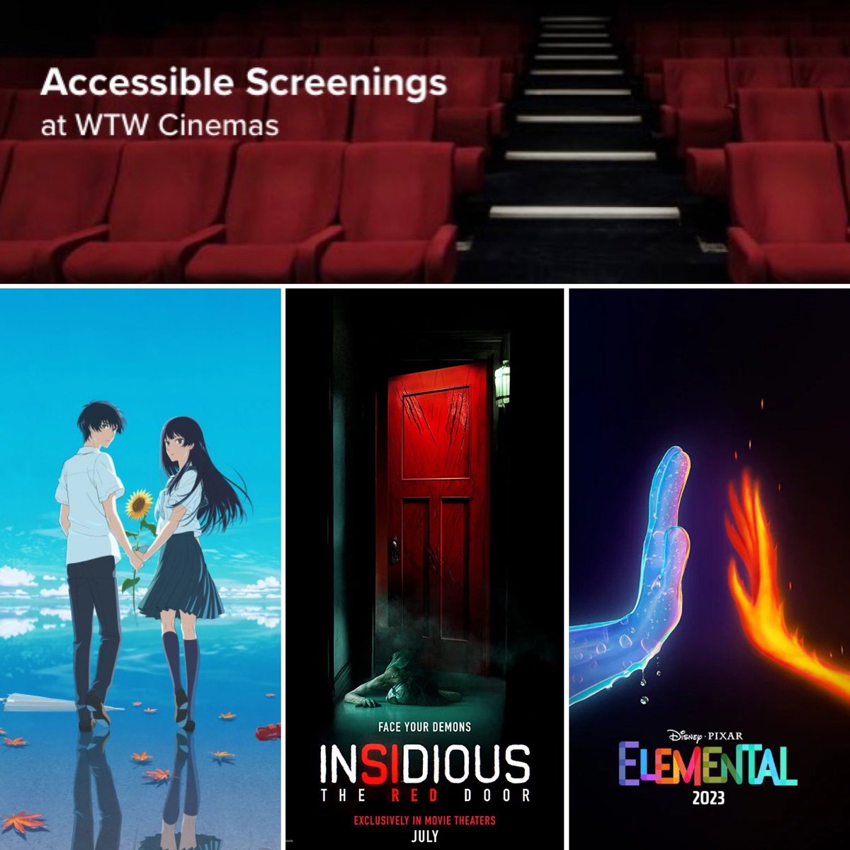 WTW_PlazaTruro's tweet photo. Subtitled Screenings!
Our subtitled screenings include THE TUNNEL TO SUMMER, THE EXIT OF GOODBYES (12A), ELEMENTAL (PG) & INSIDIOUS: THE RED DOOR (15)…
🎟Book NOW! https://t.co/vTH72LbvMI
#subtitledscreening https://t.co/rJDVxV7NME