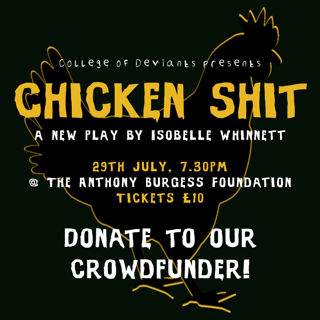 Introducing Jeany (and others) played by <a href="/Elenilen/">Eleni Varon</a>  

Get your tickets: crowdfunder.co.uk/p/collegeofdev…

and donate to our crowdfunder: eventbrite.com/e/chicken-sht-…

#BKAAAW