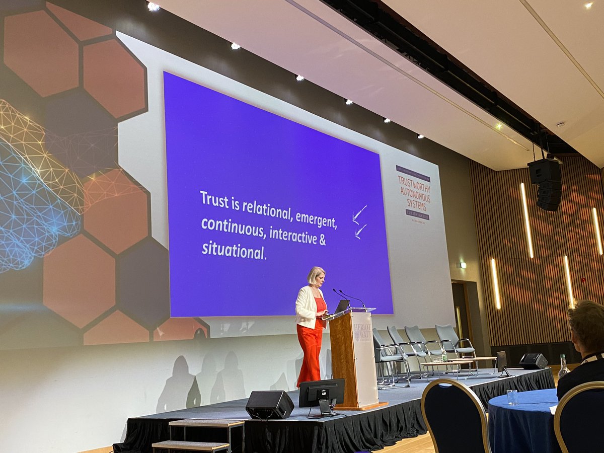 Trust is relational, not something we do individually. Paraphrasing from <a href="/ginasue/">Prof Gina Neff</a>’s keynote at #TAS23, We don’t need trusted technology, we need technology that helps us to trust.