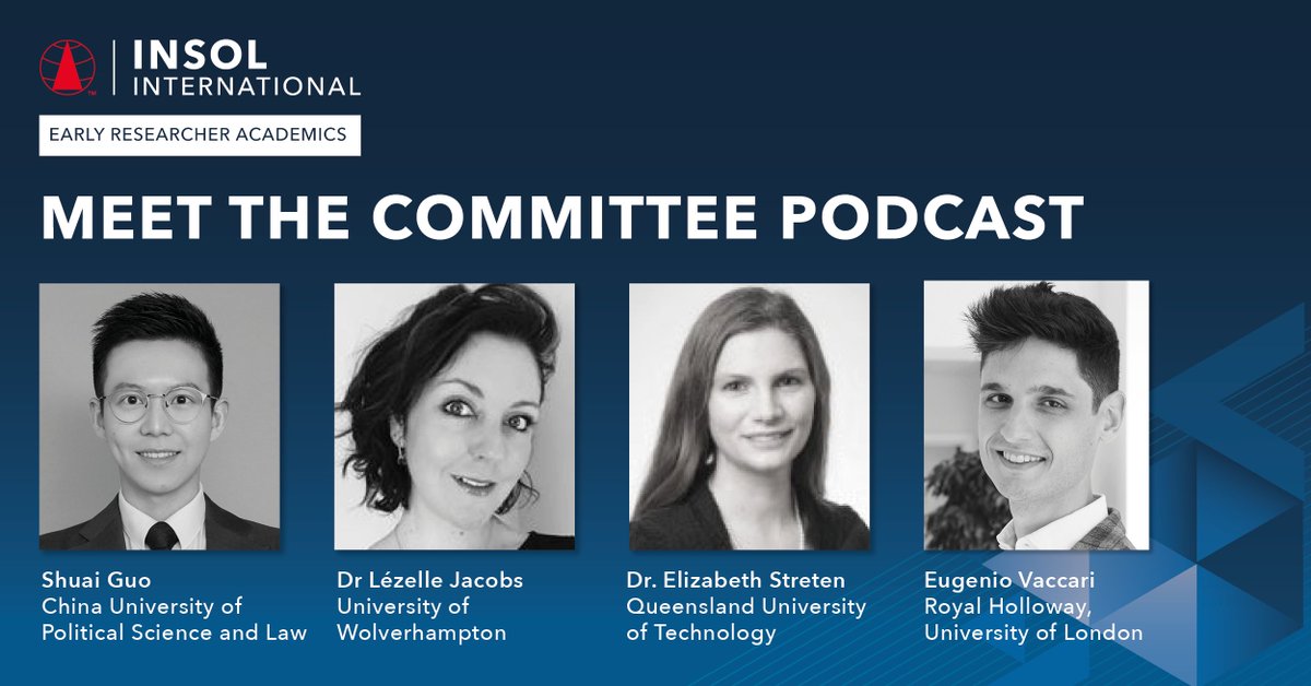 We're taking a break from our #INSOLTalks podcast to get to know our current INSOL Early Researcher Academics <a href="/ERA_Insol/">INSOL ERA</a> with a limited series of two podcasts. The first of these is available to stream via your preferred podcast provider, or listen at bit.ly/3JTF2Q1