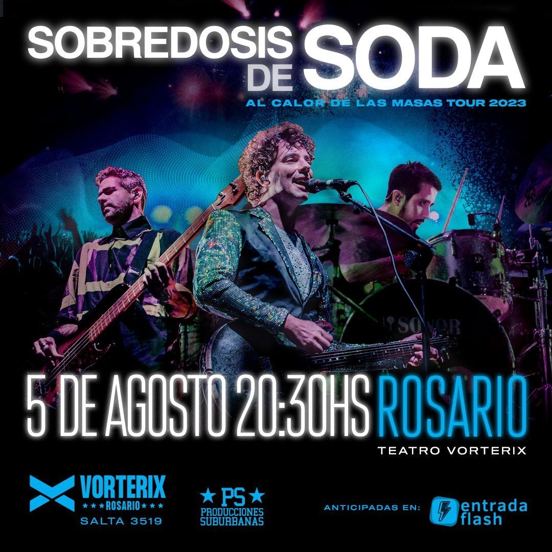dosdosunoprensa's tweet photo. 🎸@sobredosisdesoda  regresa a #Rosario. Haciendo honor al espíritu de la banda de rock más importante de América Latina.
Invita @prodsuburbanas
https://t.co/Lunx8Y6v5B

📅 Sábado 5 de agosto
📍Vorterix Rosario
🎟️ https://t.co/zYz325sk01

#sodaestereo
#usica #show #prensa https://t.co/t9ZJxPVxrj