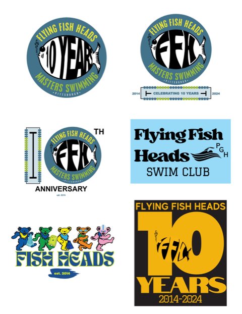 flyingfishheads's tweet photo. Can you do better than these? 🎉 Designs for the 10 year t-shirt/cap design contest are due Friday! 
Winner gets a t-shirt and cap with their design on it! https://t.co/bFg11PjYlJ