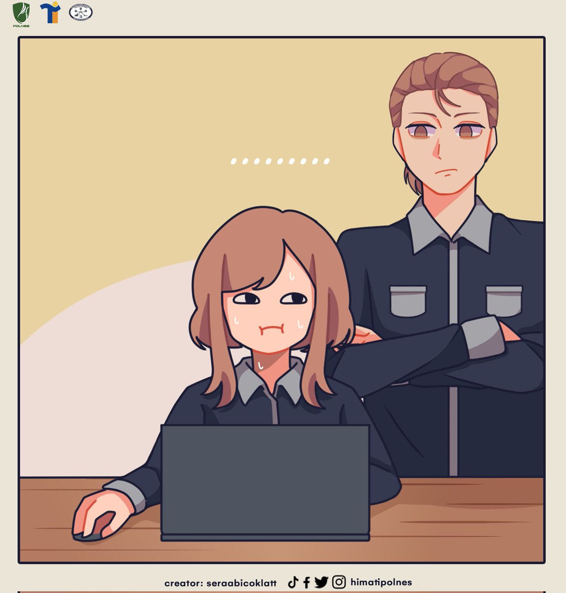 himatipolnes's tweet photo. <𝐇𝐈𝐌𝐀 𝐓𝐈 𝐂𝐎𝐌𝐈𝐂>
Halo Sobat TI🚀
Ada yang baru nihh, HIMA TI buat komik juga lohh. Yuk kepoin terus yaa di twitter HIMA TI🤗
_________________
Creator : seraabicoklatt https://t.co/IRKxq4YSID