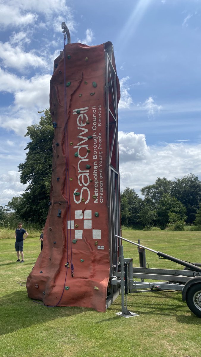 Sandwell have sent their mobile climbing wall to the primary site today! #HealthyHappySafe #FocusWeek