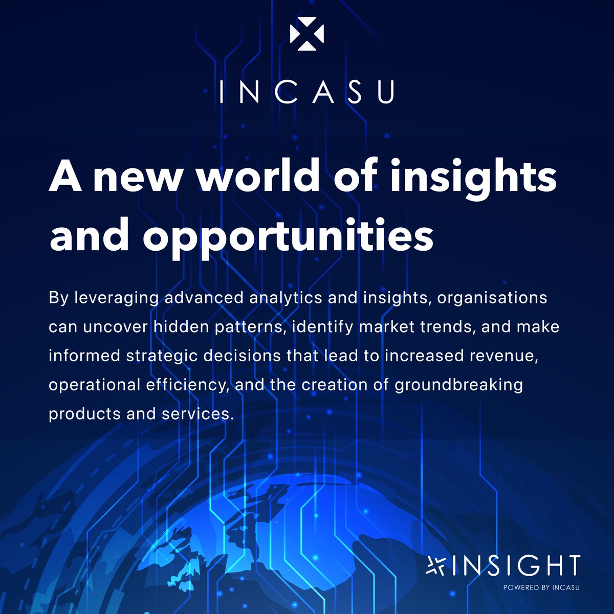 IncasuZa's tweet photo. Get a free demonstration of INSIGHT and let us show you how your business data can be transformed!

Contact us at:
+27126580018

or visit
https://t.co/Ci8ygbI4ok

#insights #businessintelligence #data #dataanalysis https://t.co/WGhARHDqni