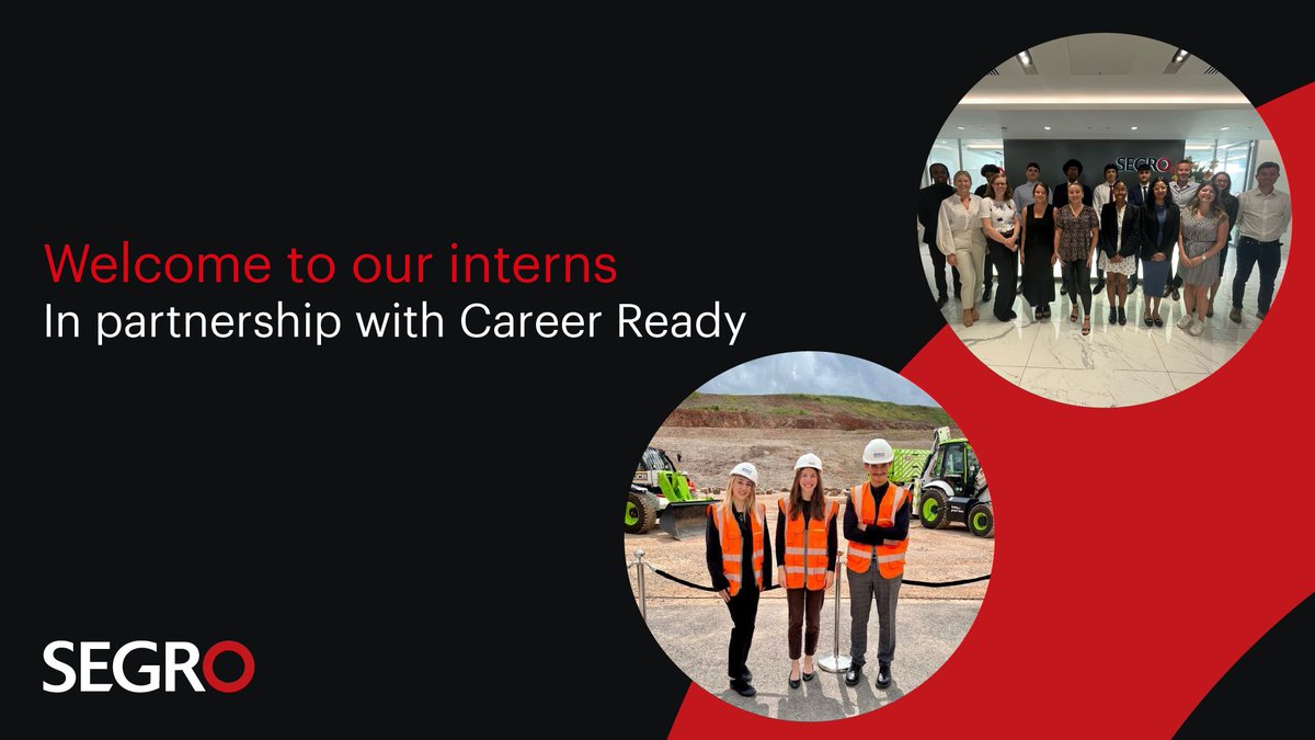 Welcome to our interns, who we are supporting over the next month through our partnership with @CareerReadyUK.

This is a great opportunity for us to continue focusing on our #ResponsibleSEGRO commitments from both a community investment and nurturing talent perspective.