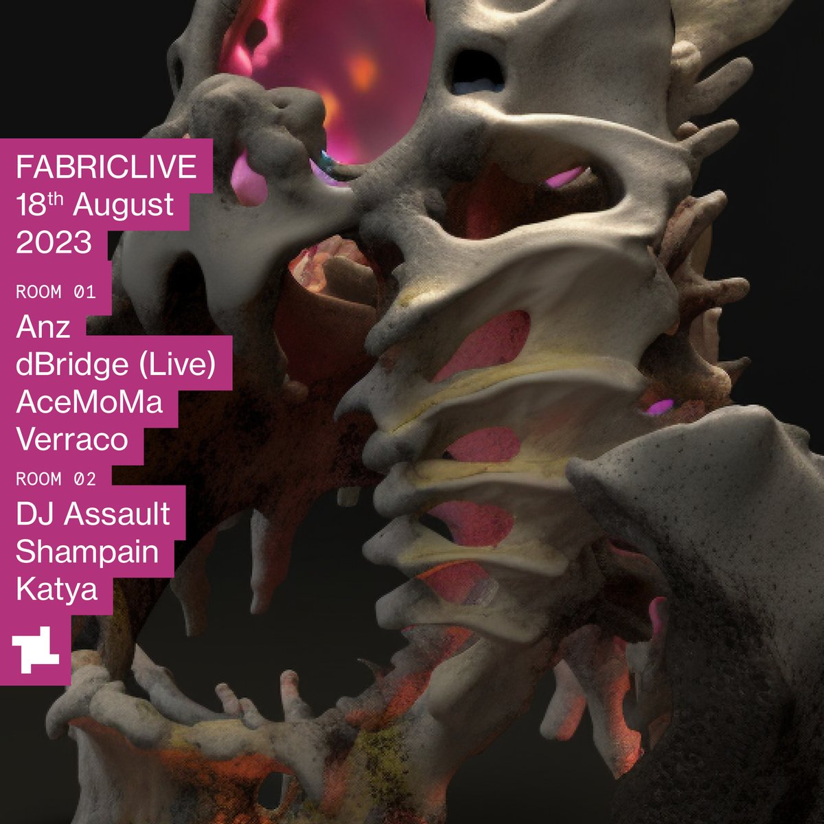 fabric (@fabriclondon) on Twitter photo A fat Friday night and genre-warping two-roomer has just been announced + first release tickets are live ๐
Ft: <a href="/yunganz_/">anz (again)</a>, DJ Assault, dBridge (Live), <a href="/Ace_MoMA/">AceMoMA</a>, <a href="/Verraco_/">JP</a>, <a href="/dj_shampain/">DJ SHAMPAIN VIP</a> + Katya.
๐๏ธ Book now: ra.co/events/1739063 A fat Friday night and genre-warping two-roomer has just been announced + first release tickets are live ๐
Ft: <a href="/yunganz_/">anz (again)</a>, DJ Assault, dBridge (Live), <a href="/Ace_MoMA/">AceMoMA</a>, <a href="/Verraco_/">JP</a>, <a href="/dj_shampain/">DJ SHAMPAIN VIP</a> + Katya.
๐๏ธ Book now: ra.co/events/1739063
