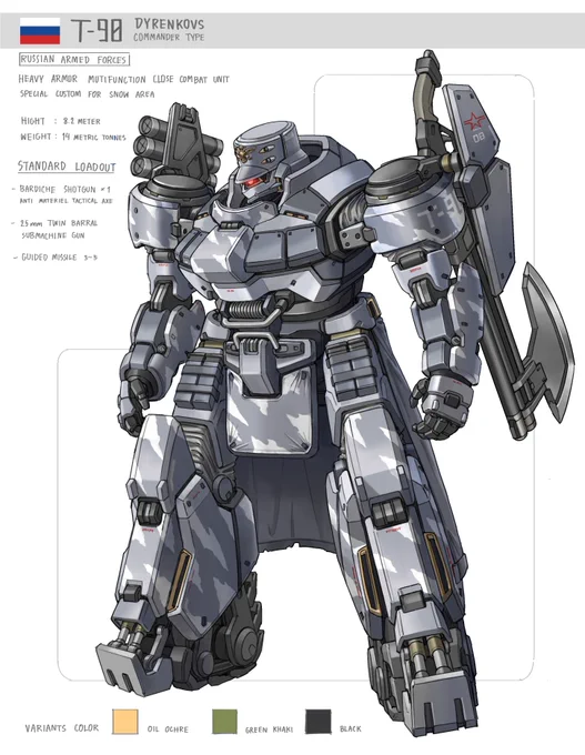 #PortfolioDay HI! I sketch original mecha.
