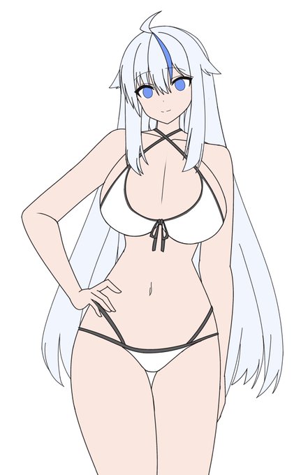 太すぎたから細くして一つ目の水着パターンを 