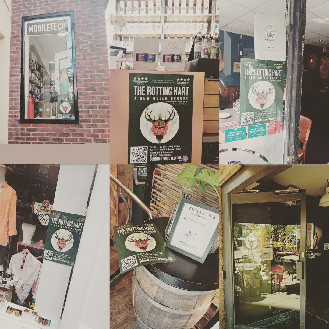 CrestedFools's tweet photo. Thank you Durham for welcoming us yesterday as we shared the word about our upcoming tour dates for #TheRottingHart.
We'll be back in two weeks for our performances as part of @durhamfringe! https://t.co/HCLqGzmq8R
