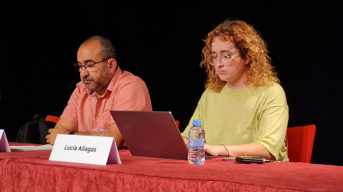 Conclusions i cloenda de la 32a  #EscolaEstiuCCOO a càrrec de <a href="/lurssia/">Lucía A.</a>, coordinadora nacional de <a href="/JovesCCOO/">Acció Jove - Joves CCOO Catalunya</a>, i <a href="/PachecoJpacheco/">Javier pacheco #OFENSIVACCOO</a>, secretari general de CCOO Catalunya.

🗣 l'empoderament de les persones joves no és un qüestió de futur, és una qüestió de present " Lucía Aliagas