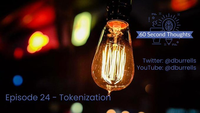 FunctionalDoge's tweet image. 60 Second Thoughts: Episode 24 - Tokenization 🎙️ How Tokenization Works 🪙 👉 youtu.be/3C8p5J3K_ow #tokenization #blockchain #crypto #token #defi #tokens #blockchaintechnology #blockchains #fintech #cryptoexchange #nfts #smartcontract