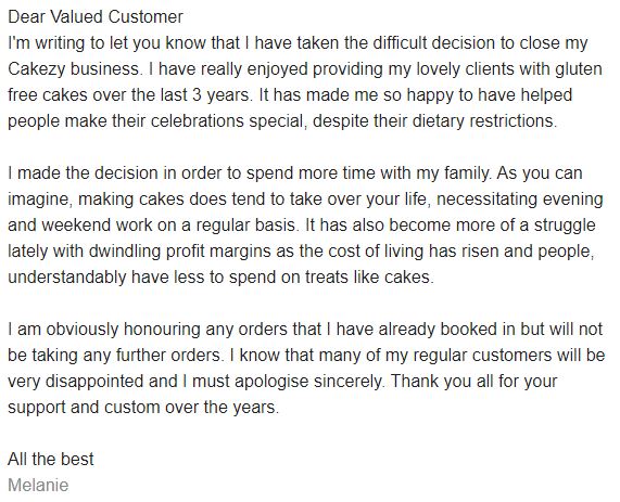 Cakezy is not accepting any new orders and will cease trading. Sorry for any inconvenience. #cakes #weddingcakes #glutenfree #vegan #newcastle #business
