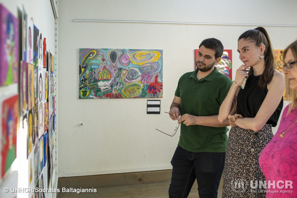 UNHCRGreece's tweet photo. ''I AM YOU'', an artwork exhibition created by refugee women in #Thessaloniki!

📍Museum of Refugees | Municipality of Neapolis-Sykeon
📅 Duration until 14 July 2023 | Hours: 11:00 a.m. - 8:00 p.m.

Don’t miss it! https://t.co/2IbMJ98qzQ