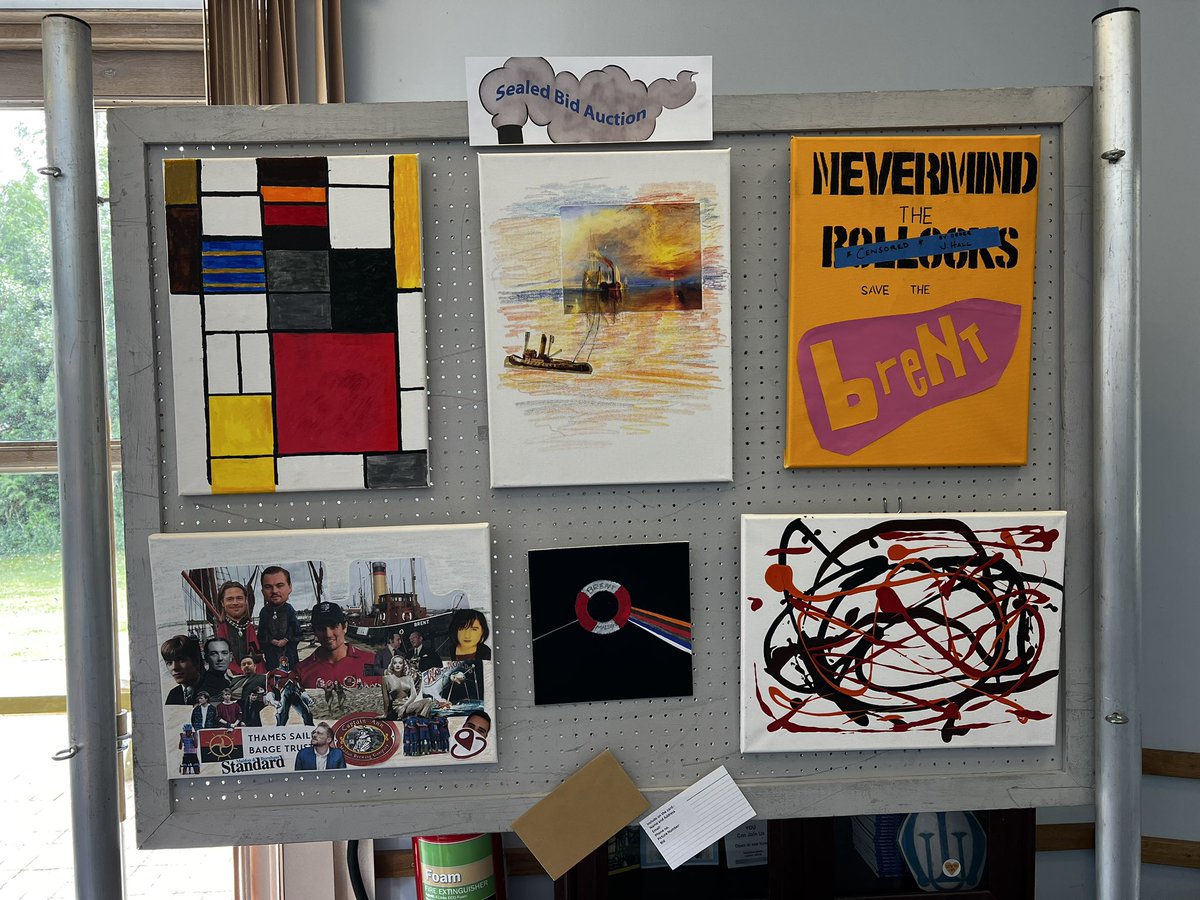 🗣️ #Maldon Mayor Andrew Lay: “I was asked to provide some artworks for the <a href="/SteamTugBrent/">Steam Tug Brent</a> exhibition.

“They were fun to make … It is important that we help support this local landmark.”

🔗 Read more about the Brent Art Show here: maldon.nub.news/news/local-new…