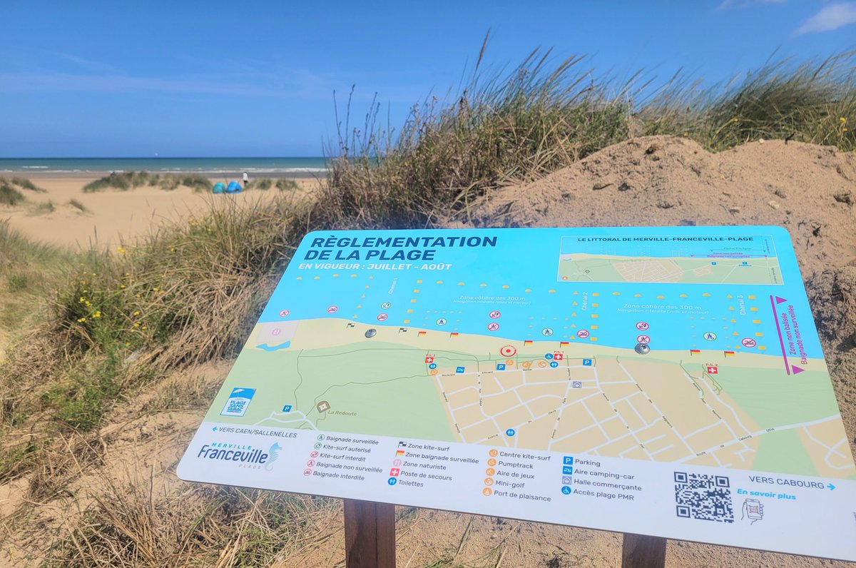 MervilleFrPlage's tweet photo. Kite-surf, baignade surveillée, pêche, zone nautique, port, plage naturiste,sanitaires, jeux, parking, 
... Chaque entrée de plage est équipée de panneaux permettant de redonner les zones de pratique de chaque activité pour le confort de tous.  Bel été à @MervilleFrPlage https://t.co/WlyvWPNuk7