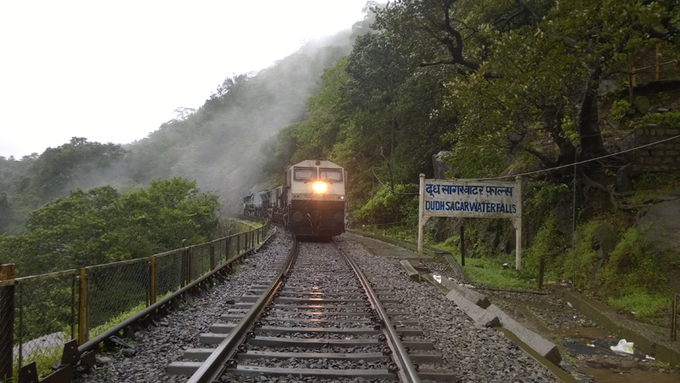 8. Dudh Sagar Waterfalls Railway Station, Goa