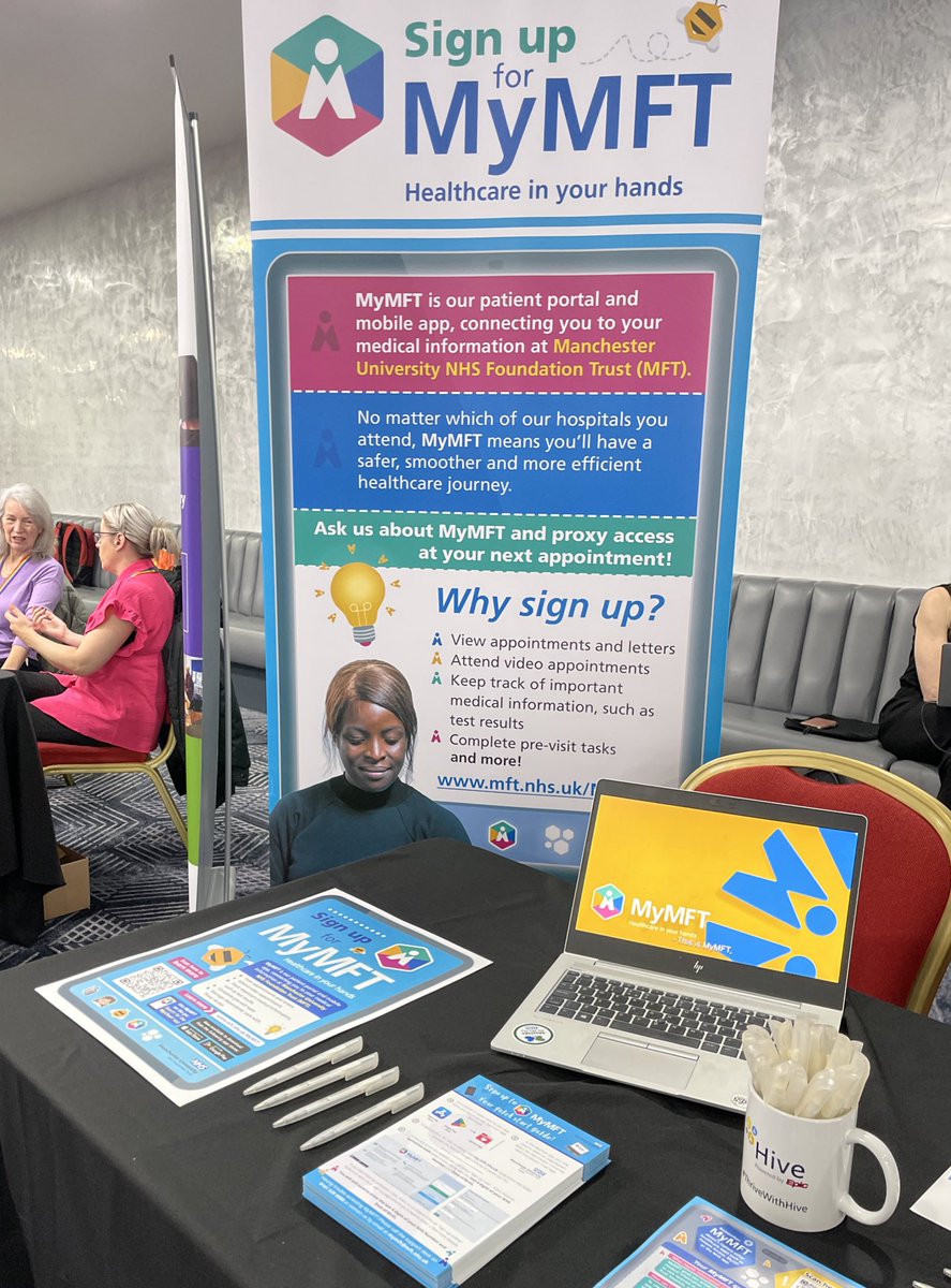 We’re at the <a href="/ManchesterICP/">Manchester Integrated Care Partnership</a> All Practice Citywide Meeting today. Come and talk to us about our Patient Portal #MyMFT 📱