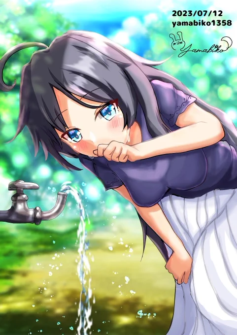 いつもありがとうございます!!「梅雨明けの加古さん」のフリーイラストを納品させて頂きました画力はまだまだですがこれからも精進させて頂きます。どうぞ宜しくお願い致します(15/60)#艦これ#加古#ヤマビコ大感謝祭 