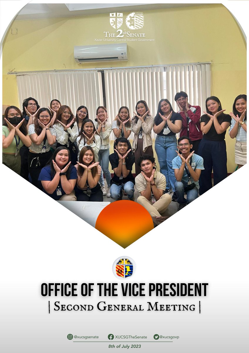 xucsgovp's tweet photo. [LOOK]  The OVP 2nd General Meeting was held on Saturday, July 8, 2023 at 1:00 PM.  

#kaCSG 
#XavierAteneo https://t.co/4MR45epBxy