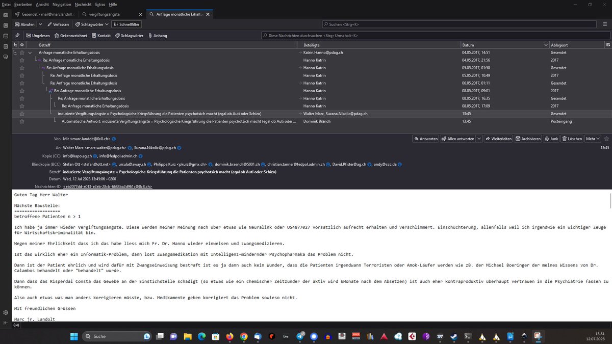 PinkyDef's tweet image. Hi @mozilla_germany @mozilla
#BUGREPORT
Seems problem with #ModelViewController that should display sent mails.hiding them prevents printing
My opinion hidden censorship function.
this sort of stuff i had also in #SearchFunction's
CC:@fedpolCH @BIT_OFIT @Snowden @isislovecruft