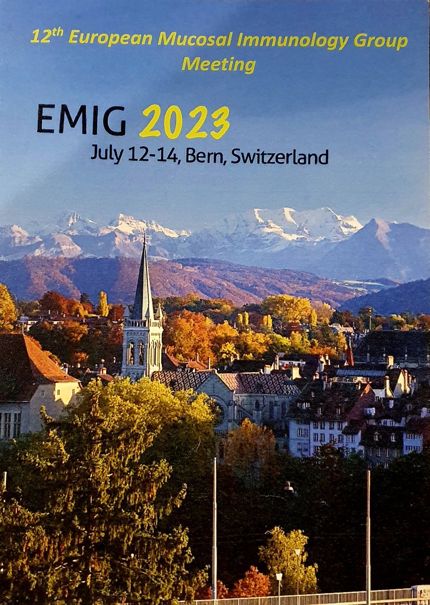 This week we are in Bern at the 12th European Mucosal Immunology Group Meeting!! #EMIG2023