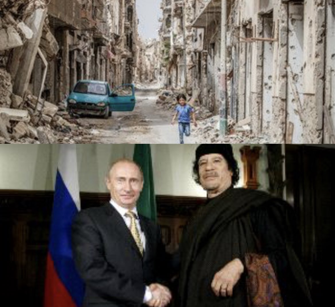 VanessaOrtizz's tweet photo. Los correos electrónicos filtrados de Hillary Clinton revelaron que el objetivo de OTAN al destruir Libia era evitar que Gadafi unificara África e introdujera el dinar de oro africano. La pregunta que Putin ha estado haciendo: ¿Quién le dio a la OTAN el derecho de matar a Gadafi? https://t.co/v2jllGABTn